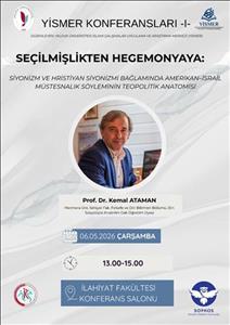 YİSMER Konferansları I: Seçilmişlikten Hegemonyaya